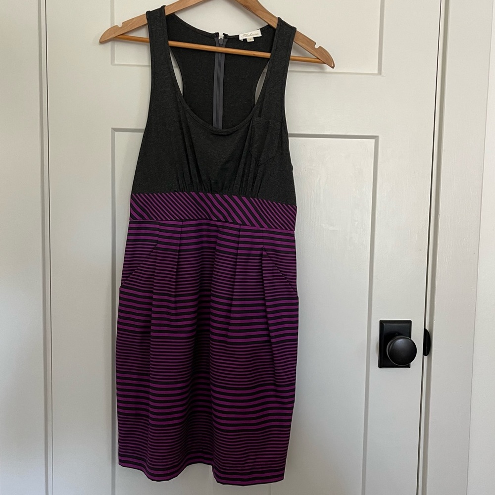 Shoshanna Silk Blend Racerback Dress - Picture 2 of 7